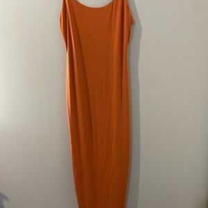 Forever 21 Strapless Orange Dress